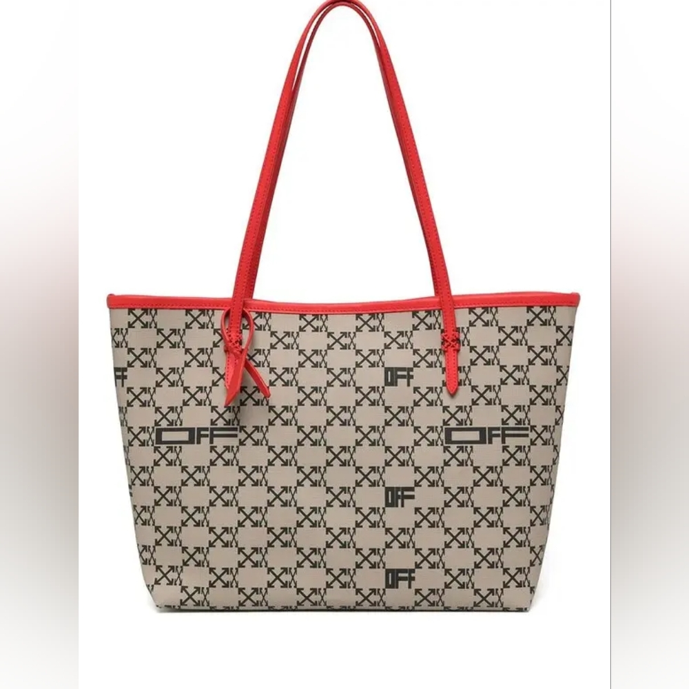 NEW! Off-White Day-Off 33 Monogram Arrows Logo Print Tote - Picture 5 of 17